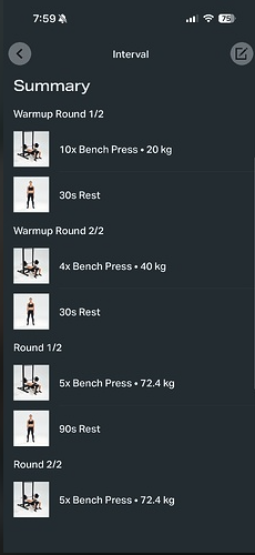 Freeletics app screenshot showing bodyweight training